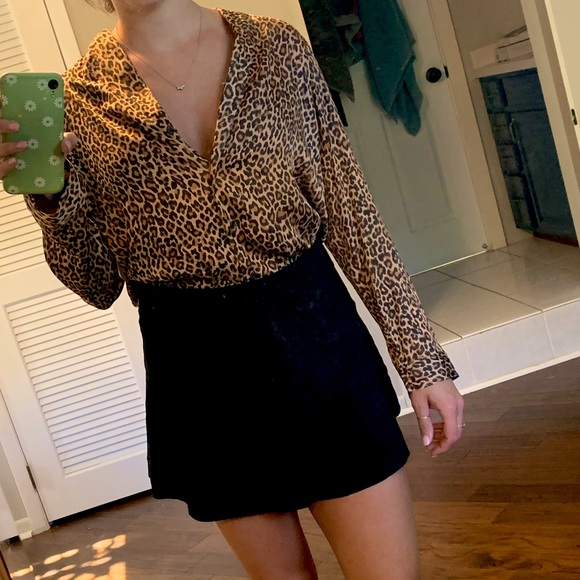 Nordstrom Leopard Print Blouse - Picture 4 of 5